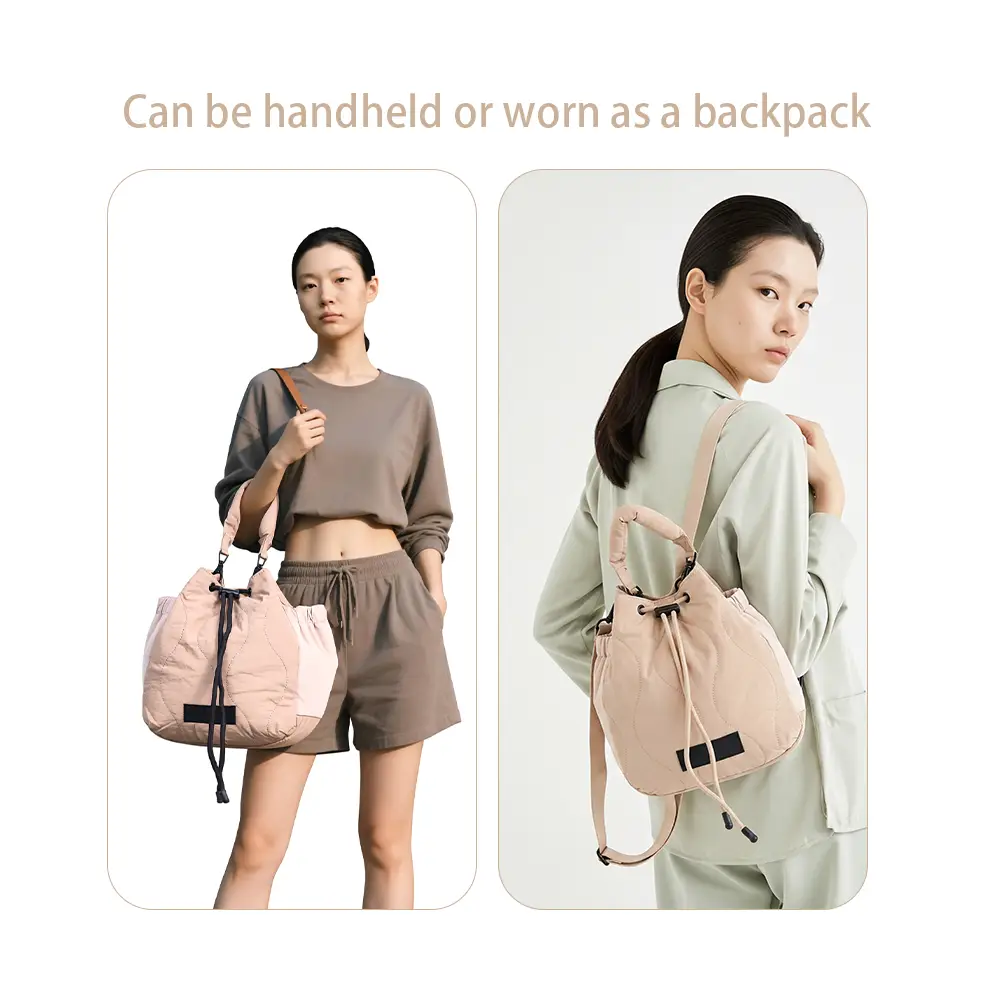 Quilted Puffer Convertible Bags